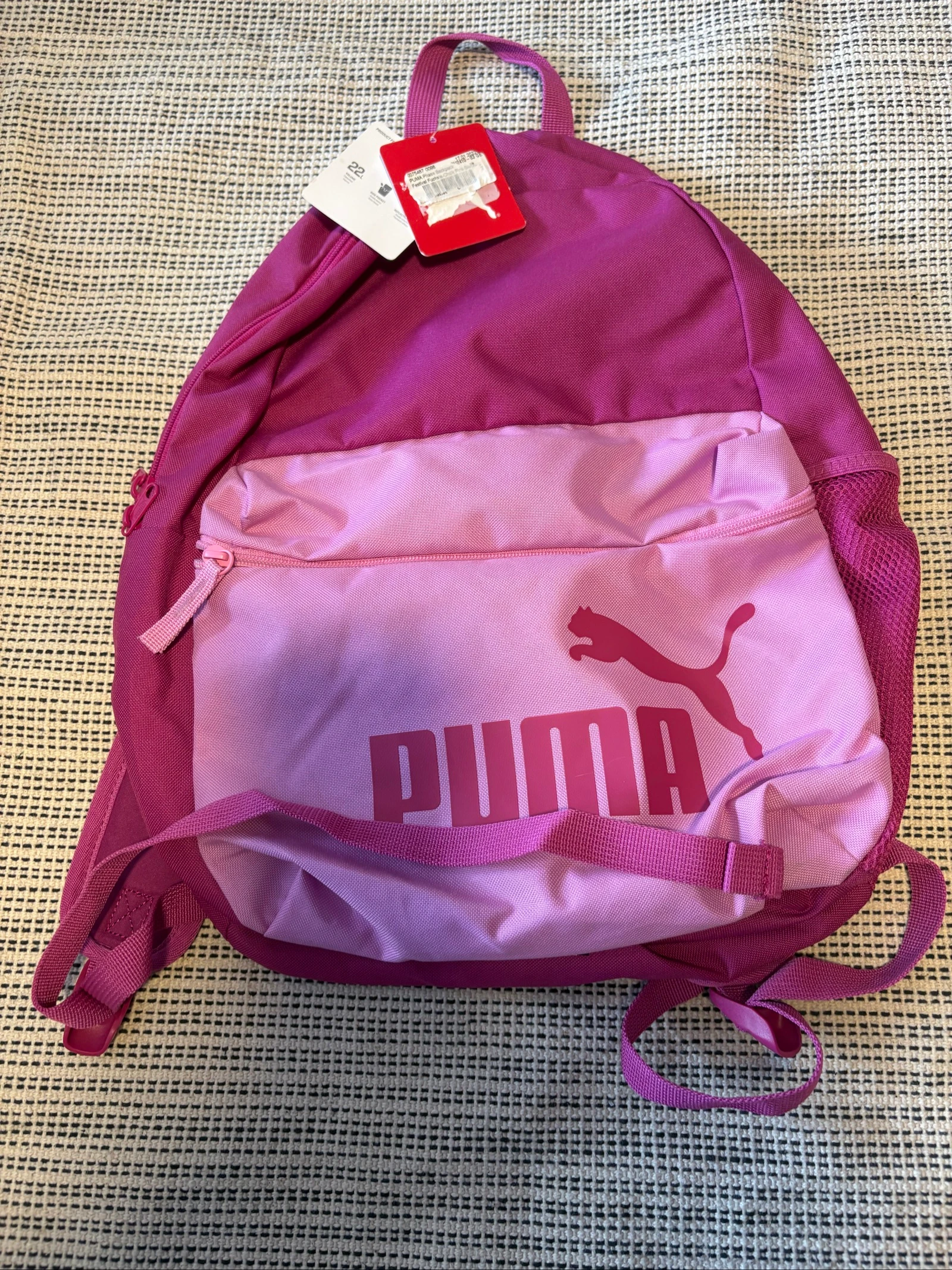mochila puma phase backpack rosa fuchsia nueva con etiquetas 22L